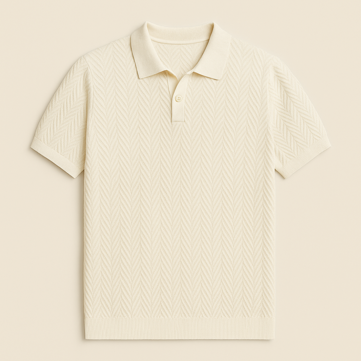Men's Cotton Polo Vintage Style Shirt