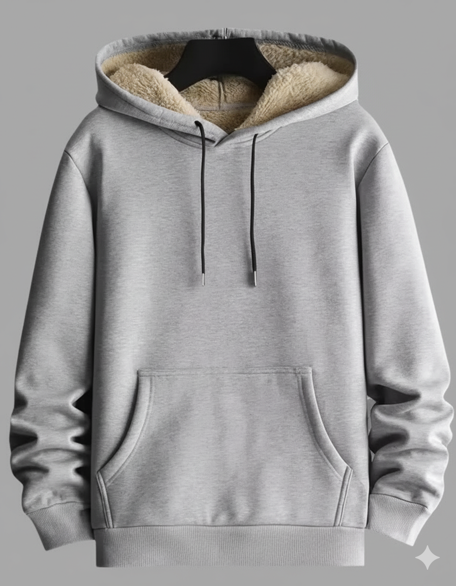 Men's Cashmere Fleece Hoodie Oversized
