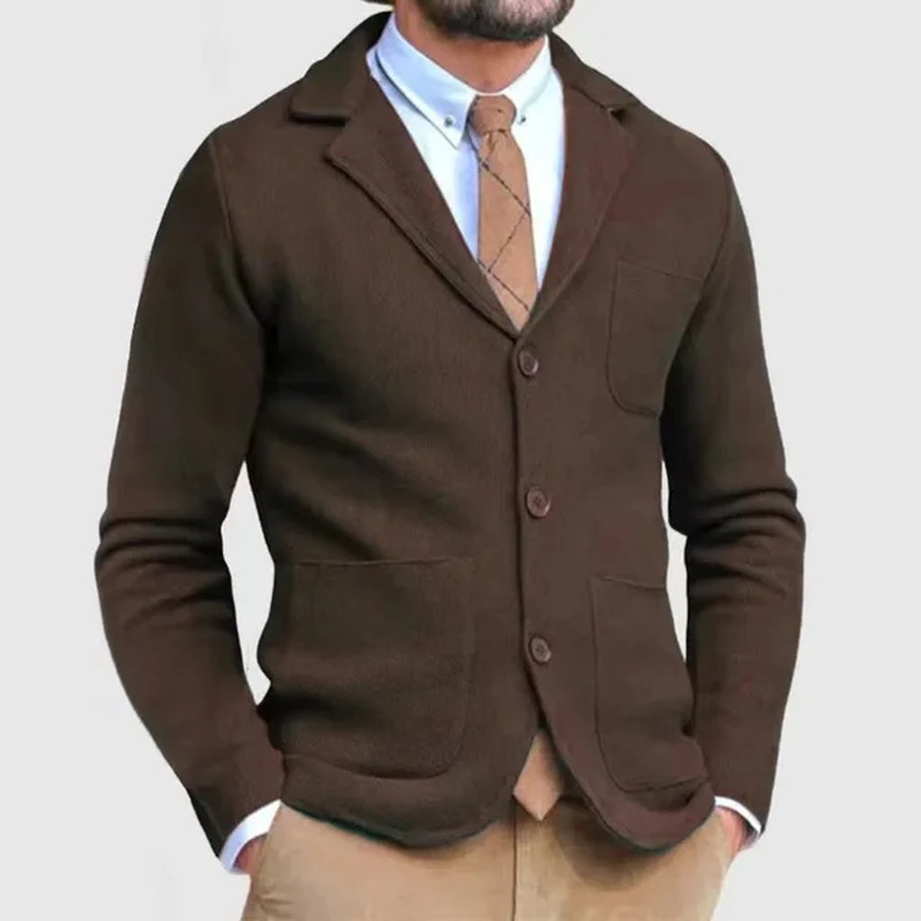 Men's Knitted Blazer Refined Style