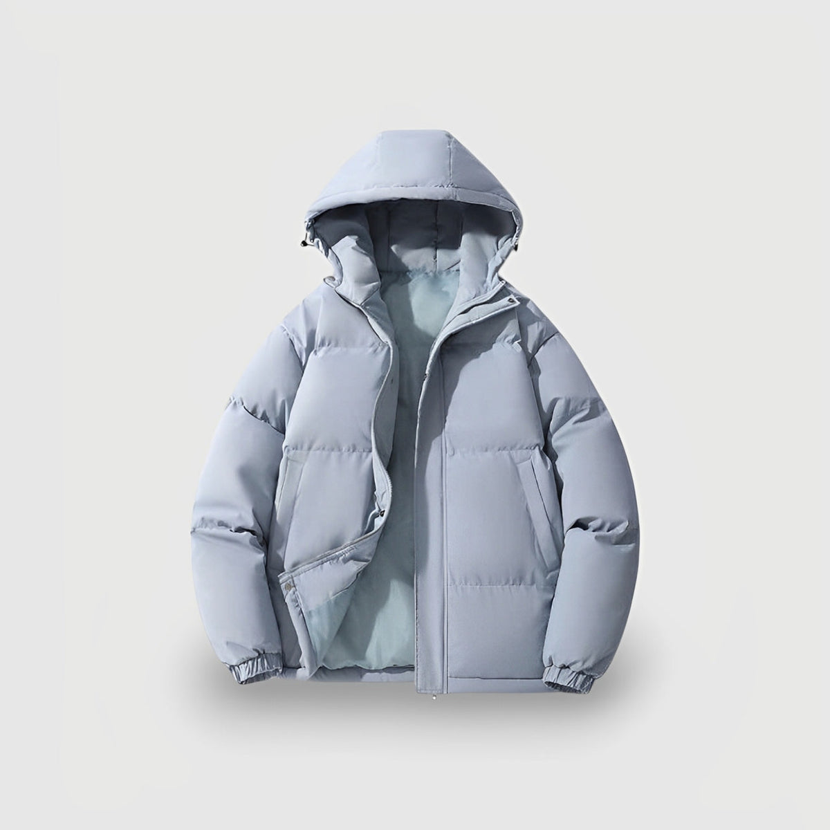 Women's Insulated Puffer Parka Jacket Quilted Waterproof Black