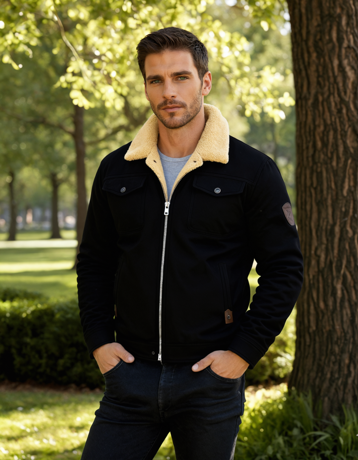 Men's Insulated Fleece Lined Winter Coat