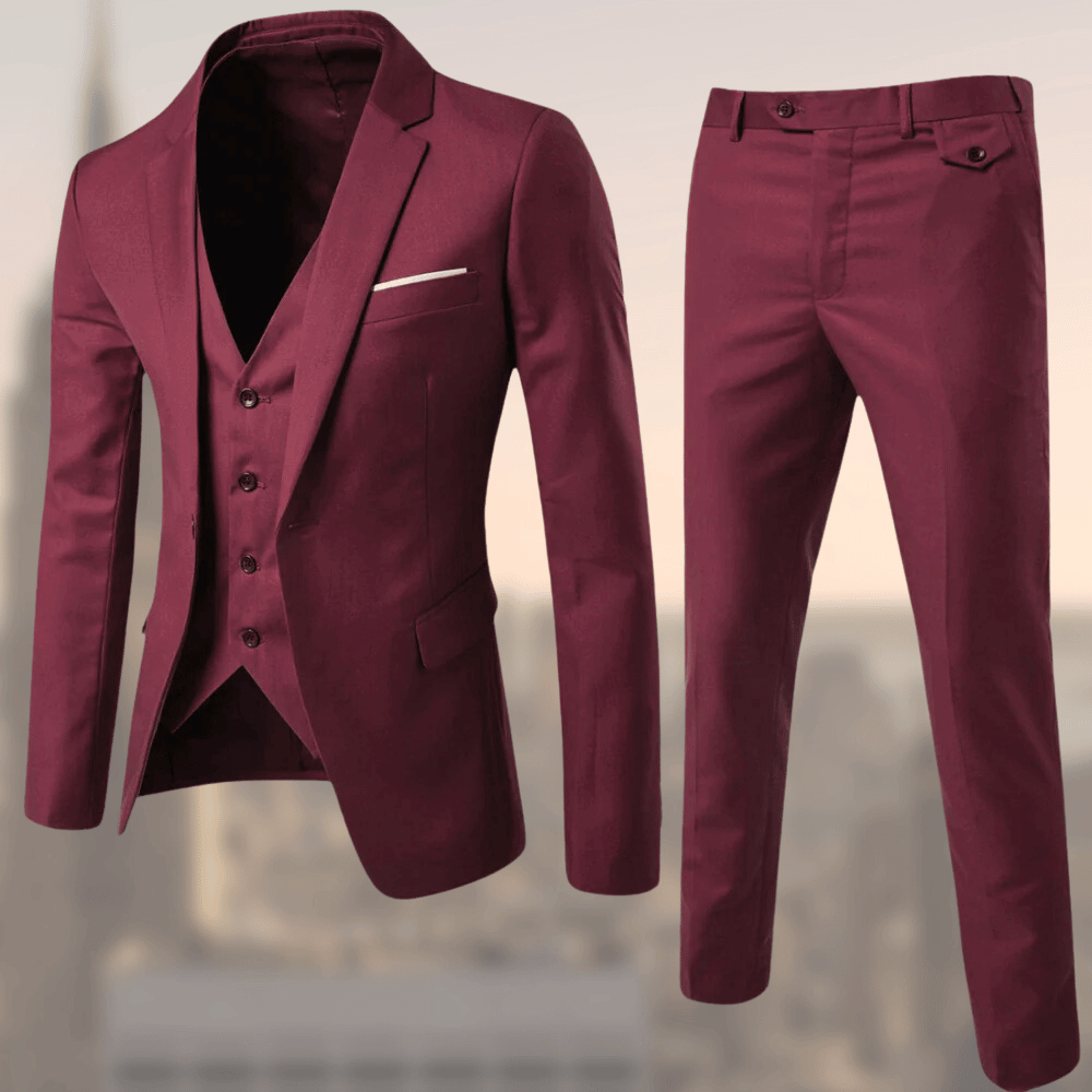 Men's 2 Piece Suit Notch Collar Vest