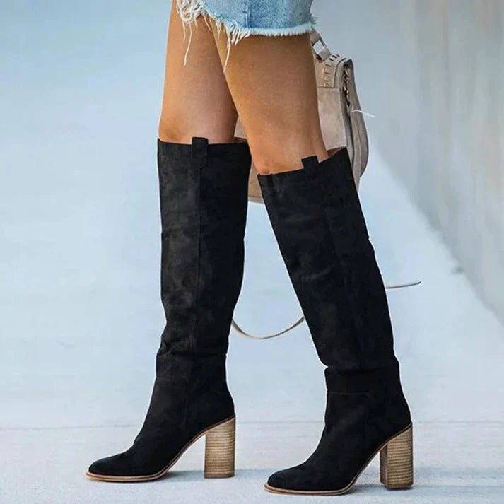Elegant High Heel Knee Boots