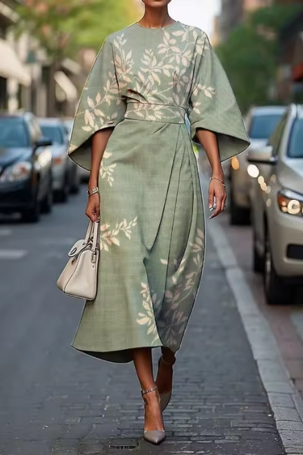 Pretty Waist Midi Summer Dress