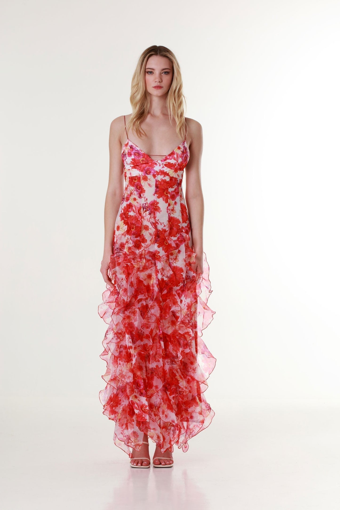Charlene Women's Floral Maxi Dress Elegant