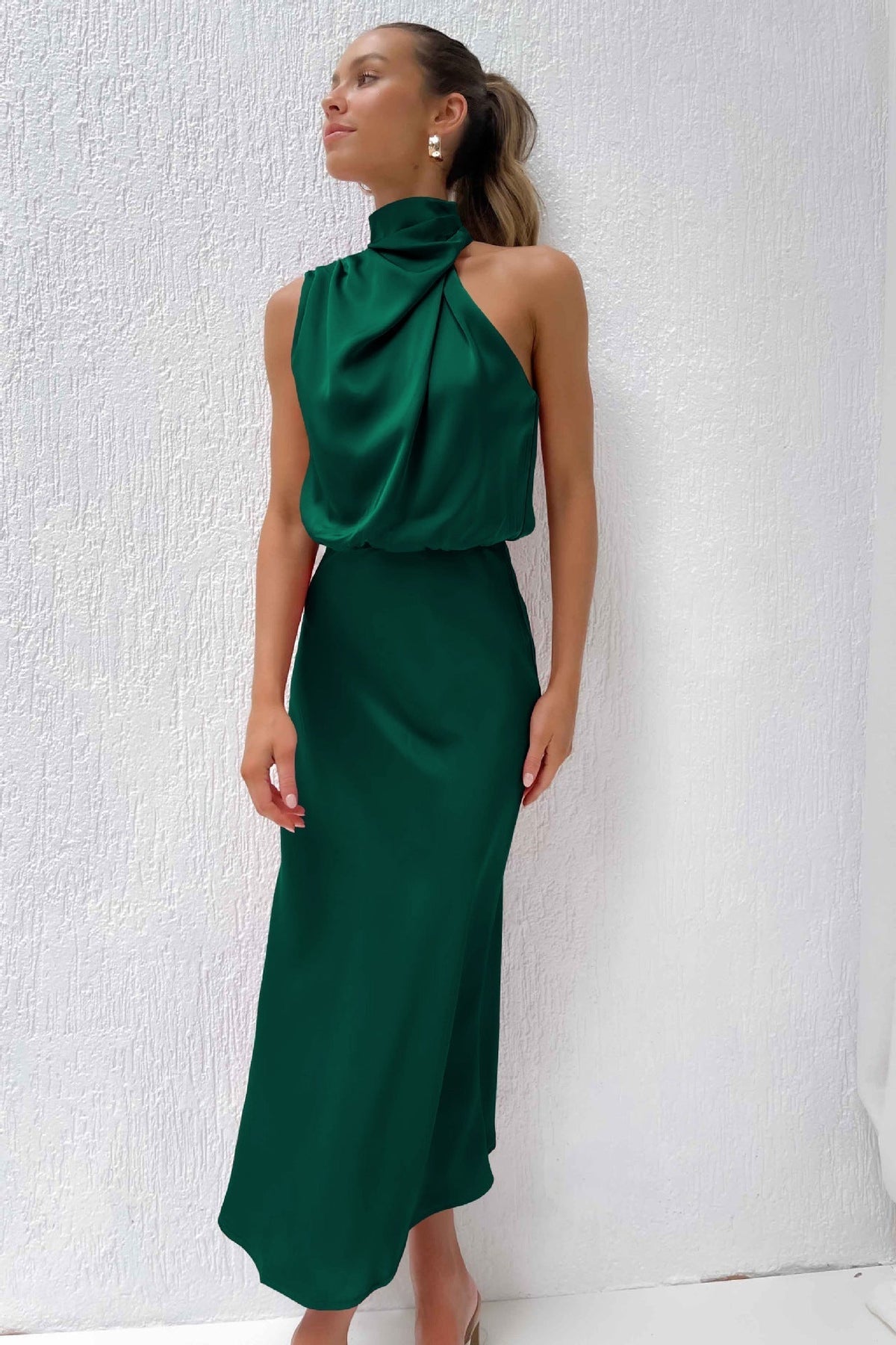 Luxurious Satin Evening Gown