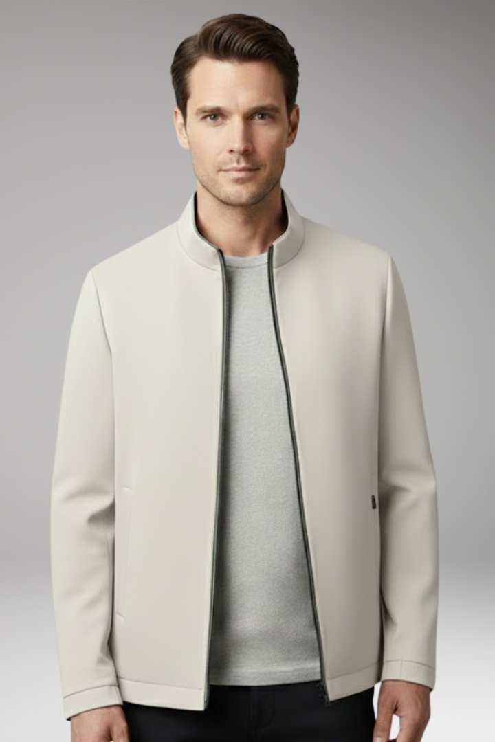 Men's Zip Jacket Waterproof Zippered Pockets