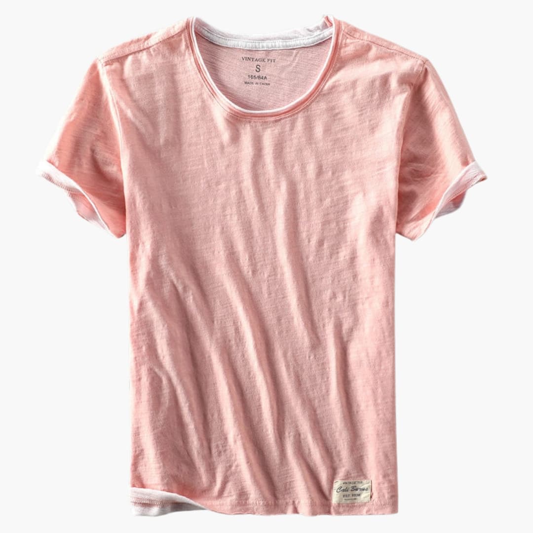 Men's Short Sleeve T-Shirt Round Neck Cotton