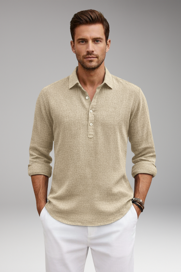 Men's Straight Fit Classic Collar Shirt