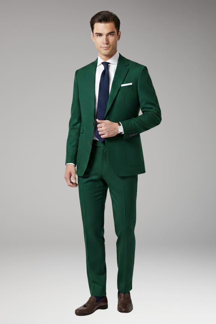 Men's 2 Piece Suit Set Blazer Trousers