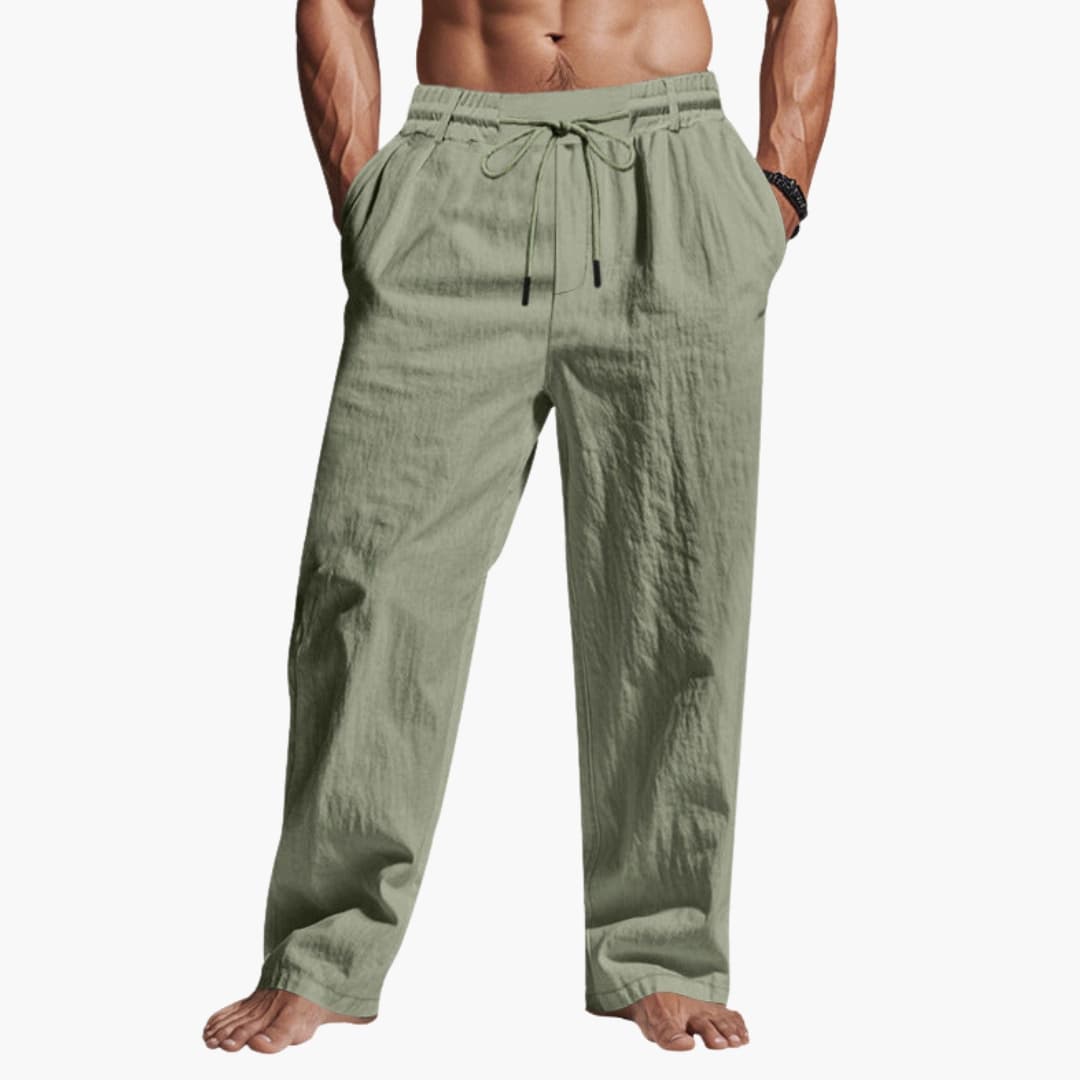 Men's Relaxed Fit Elastic Waist Pants