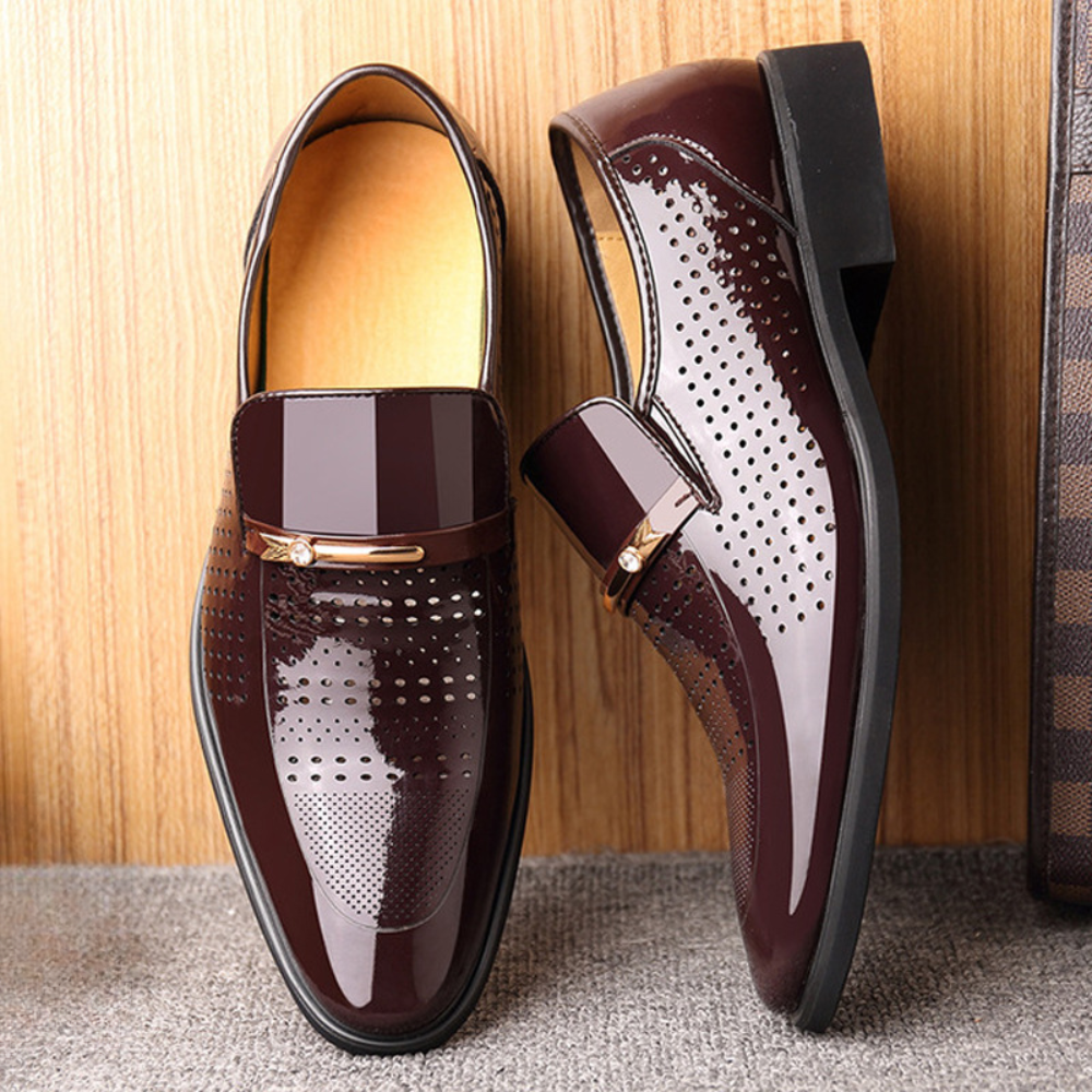 Men's Slip-On Loafers Leather Brown