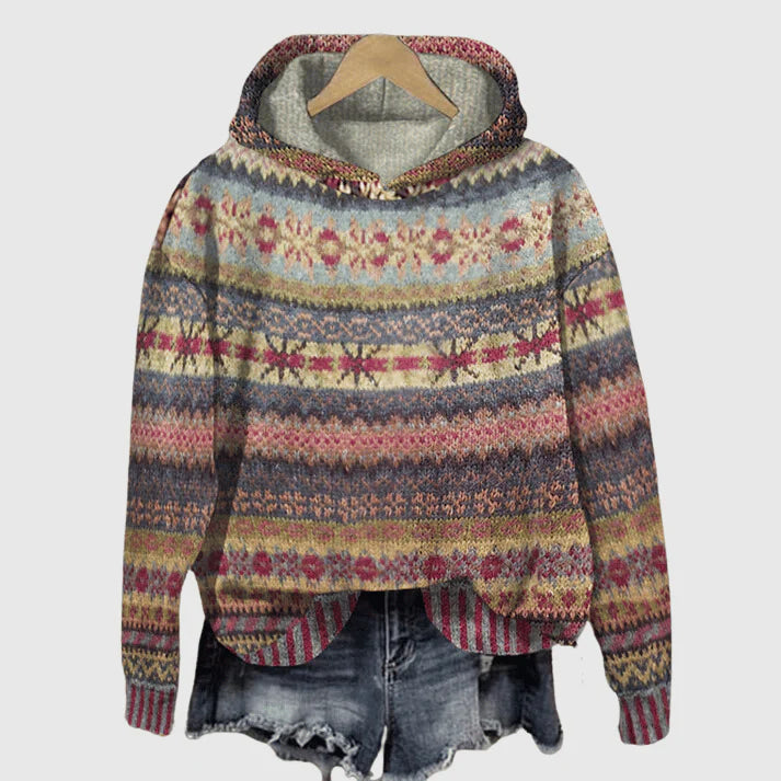Women's Fair Isle Hoodie Sweater