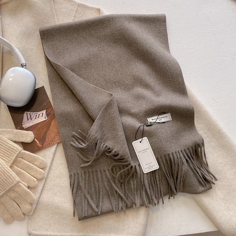 Soft Tassel Scarf Shawl