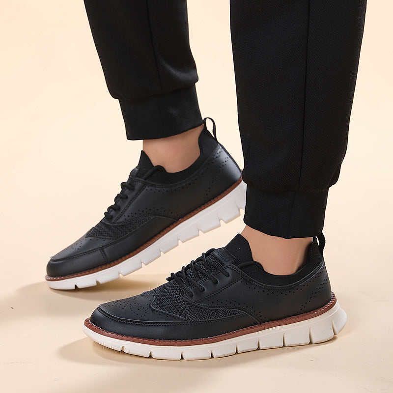 Casual White Lace Up Shoes