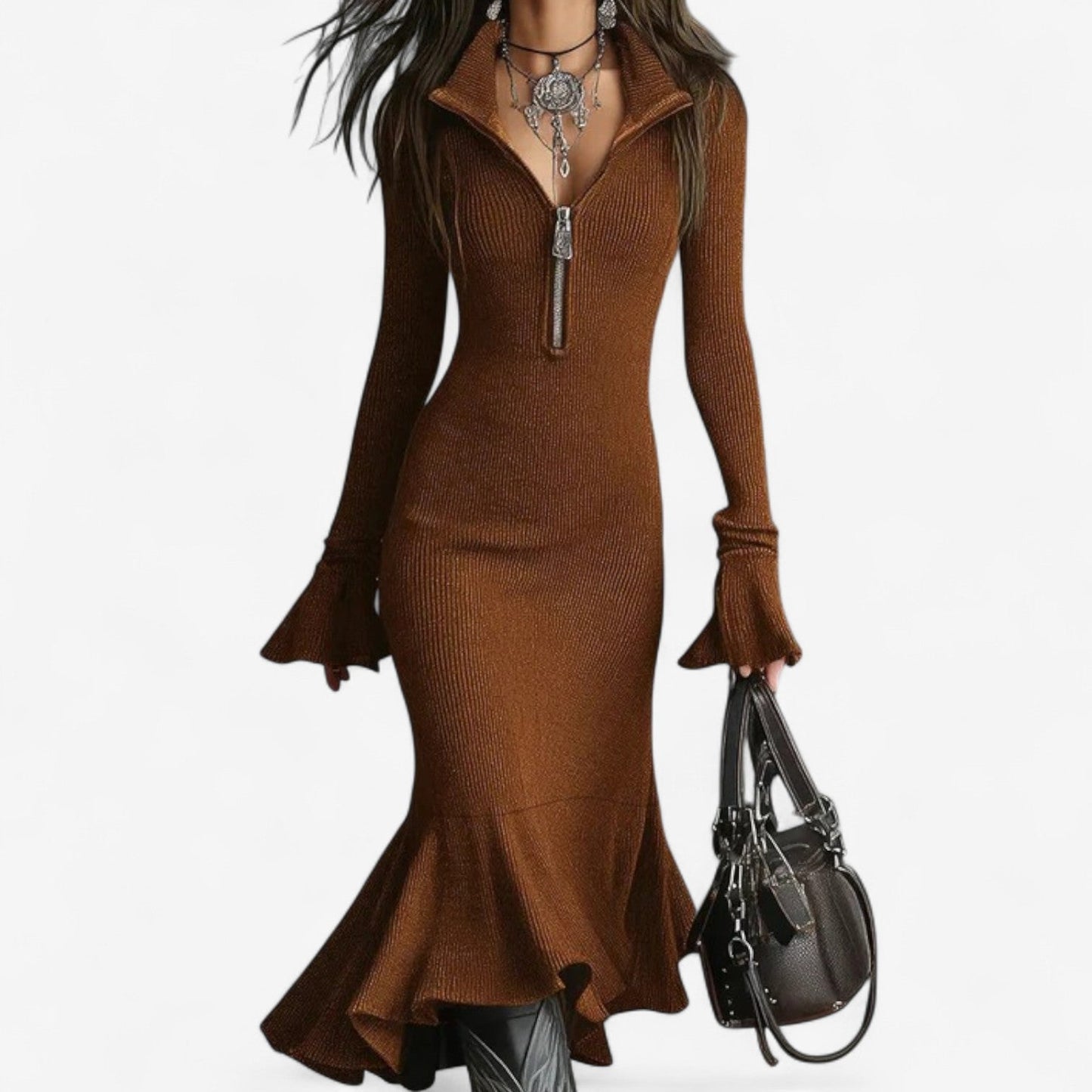 Classic Zip Front Dress