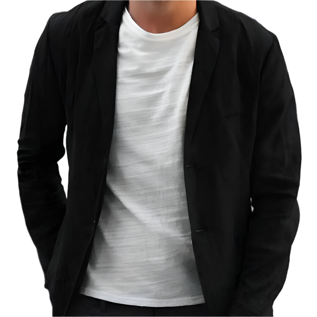 Men's Linen Blazer Casual Beige