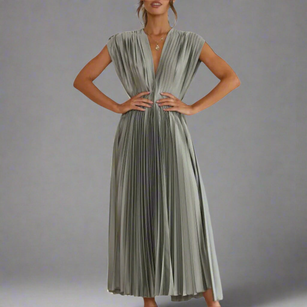 Samantha Women's Midi Dress Elegant Occasion Wear
