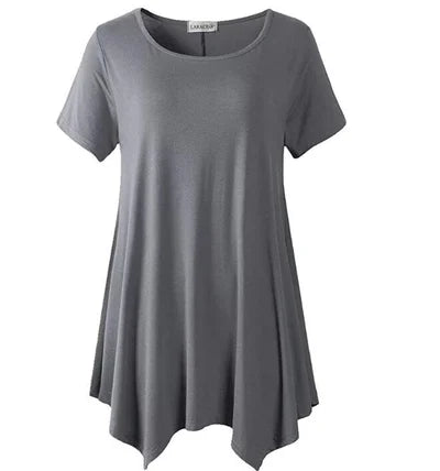 Plus Size Cotton Short Sleeve T-Shirt Loose Fit