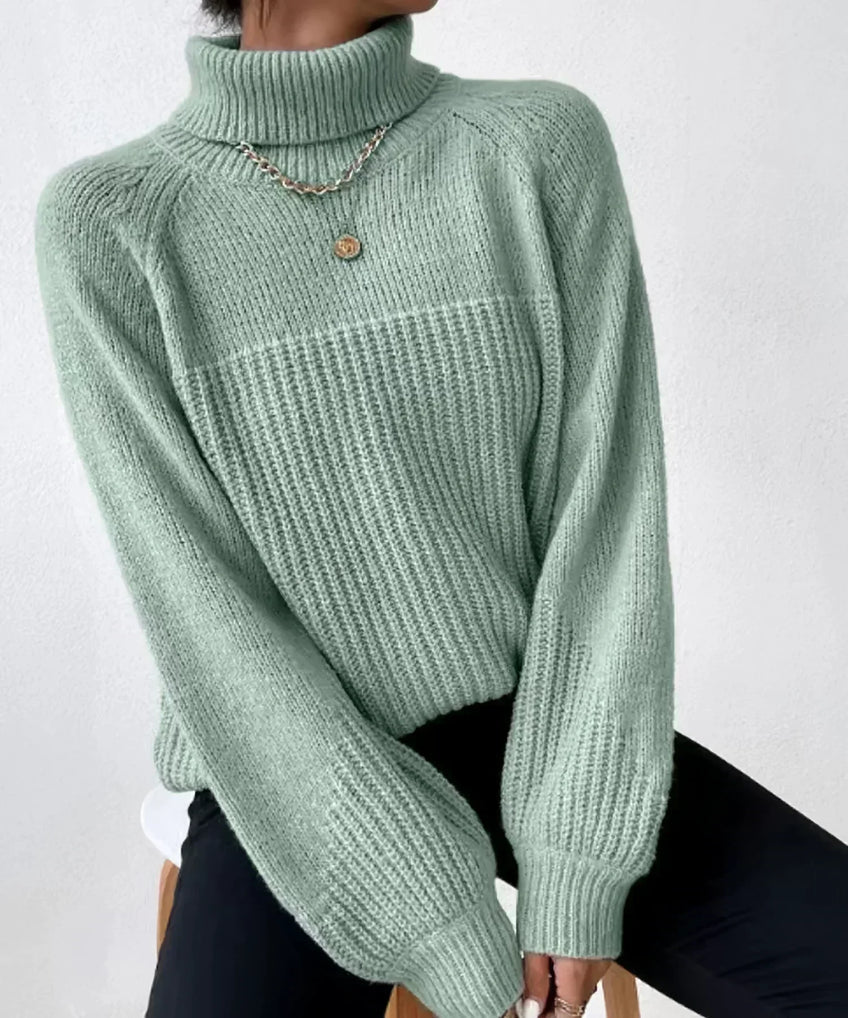 Women's Knitted Turtleneck Sweater