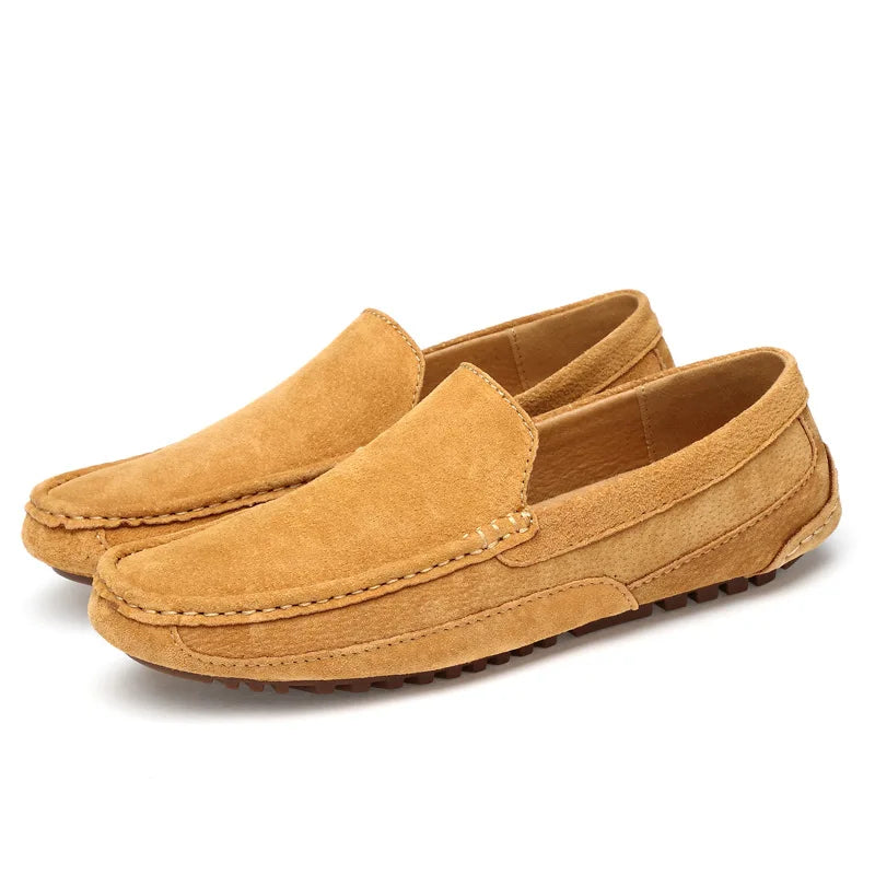 Men's Suede Loafers Malta Brown