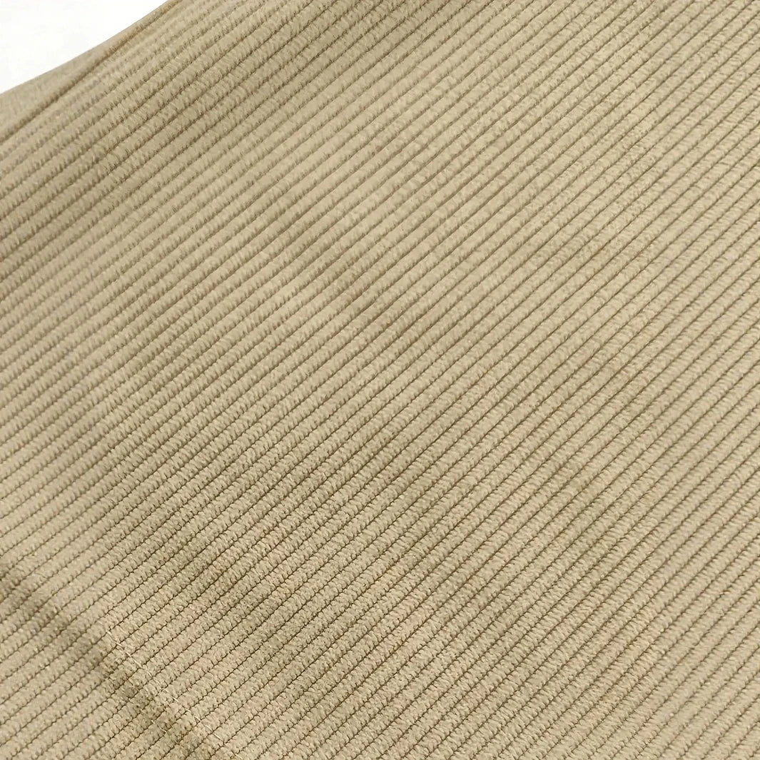 Men's Straight Leg Ribbed Pants Drawstring Waist Cotton