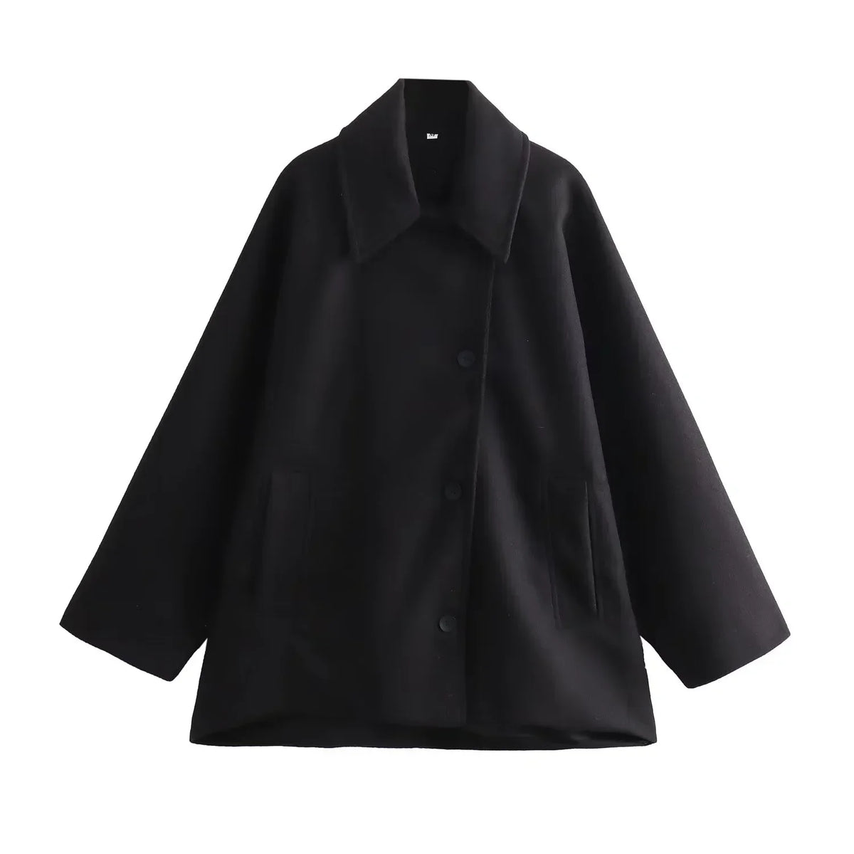 Women's Oversized Winter Coat Long Sleeve Button Front Jacket