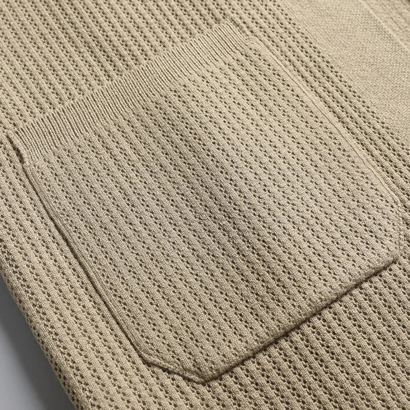 Men's Textured Cardigan Sweater
