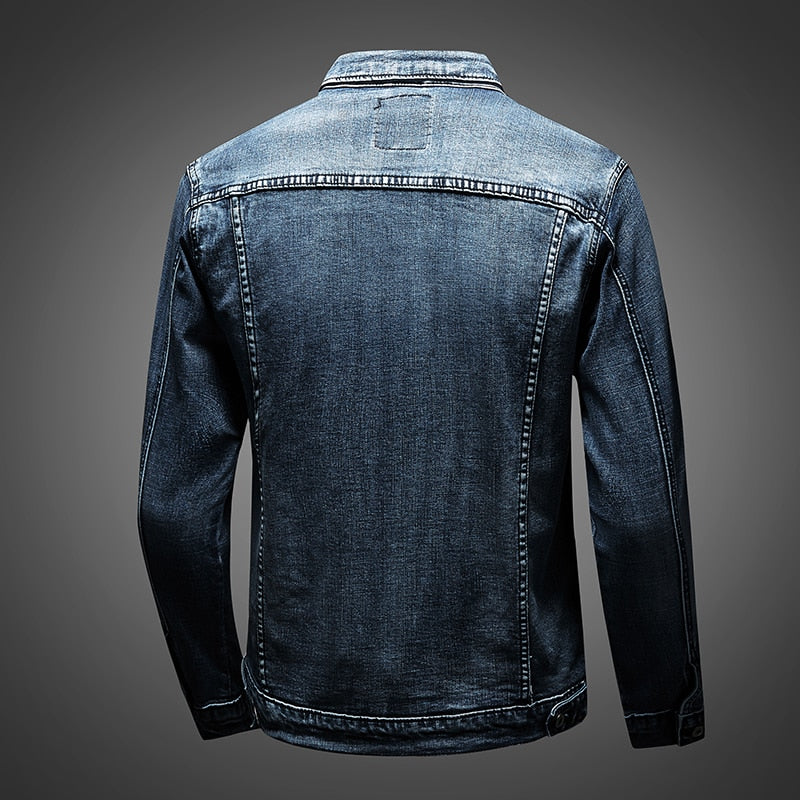 Urban Edge Men's Biker Jeans Denim Blue