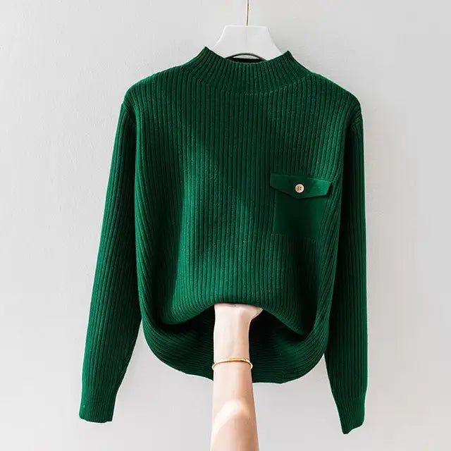 Elegant Women's Knit Pullover