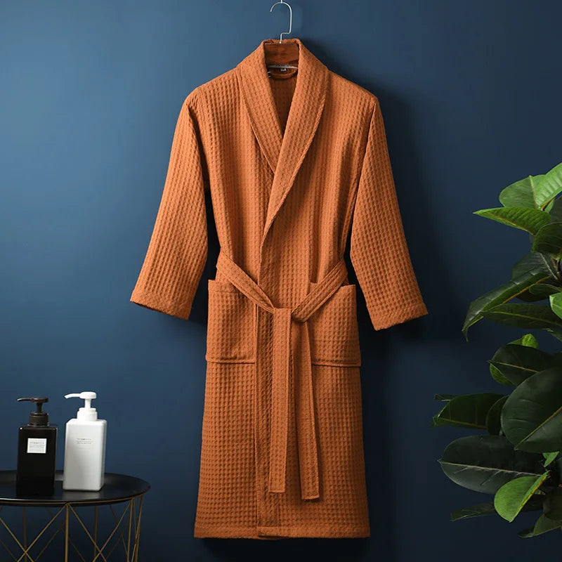 Cozy Women's Lightweight Waffle Bath Robe