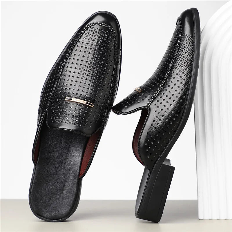 Lucas Men's Genuine Leather Mules