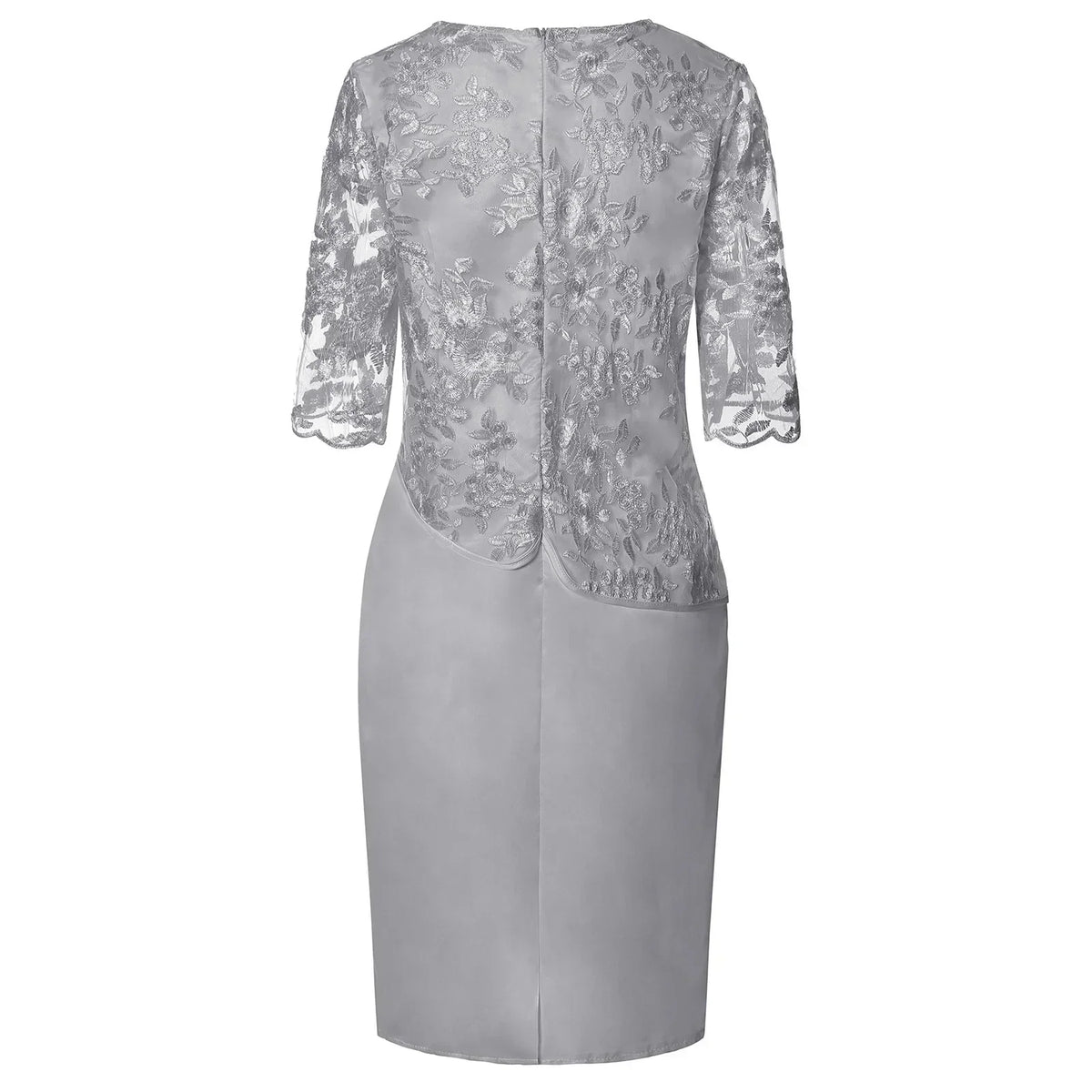 Women's Embroidered Dress Knee Length