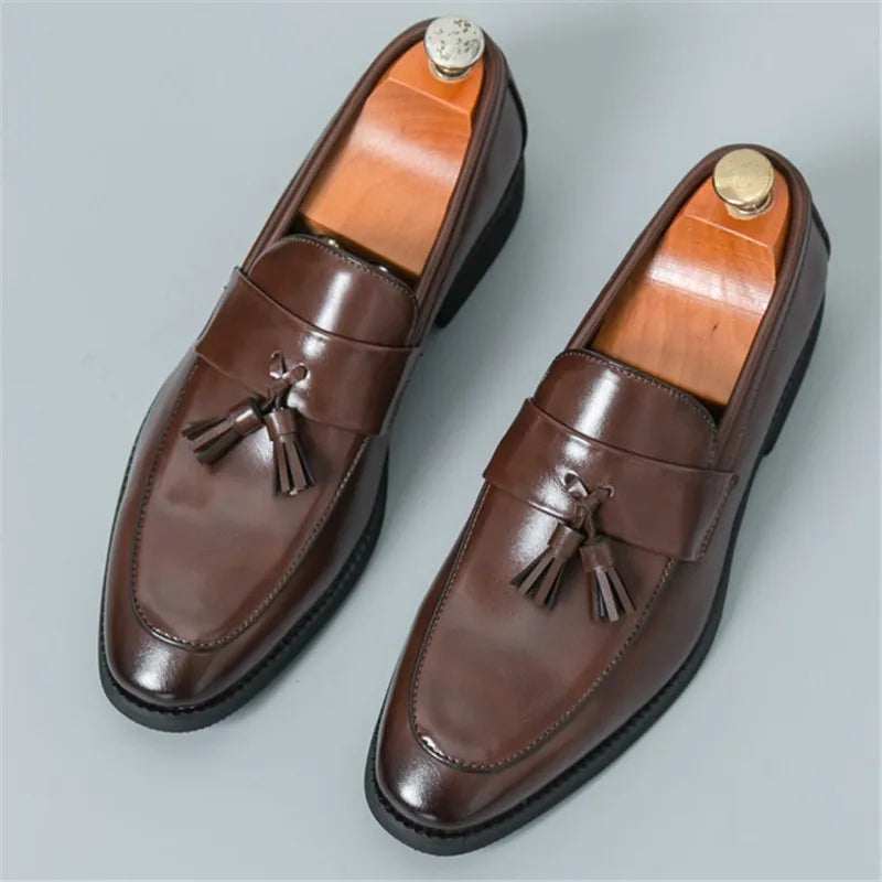 Classic Genuine Leather Slip On Shoe