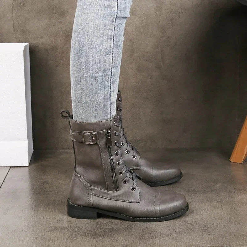 Brandy Leather Boots Caliboot