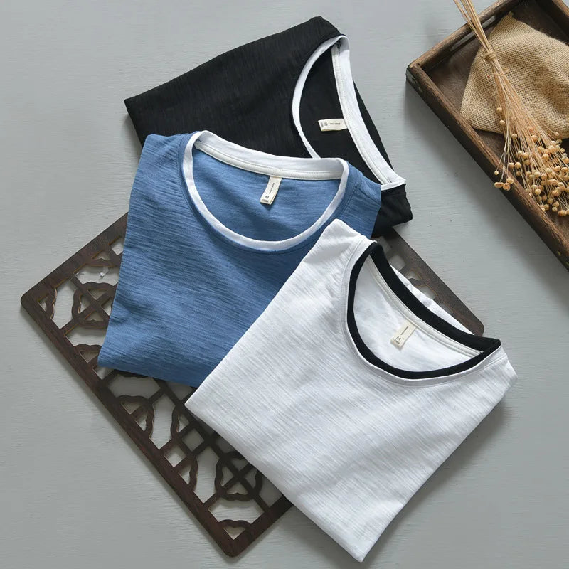 Beaumont Men's Cotton Henley Tee Shirt