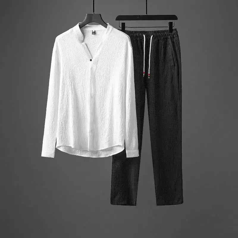Vivnan Women's Linen Two Piece Suit