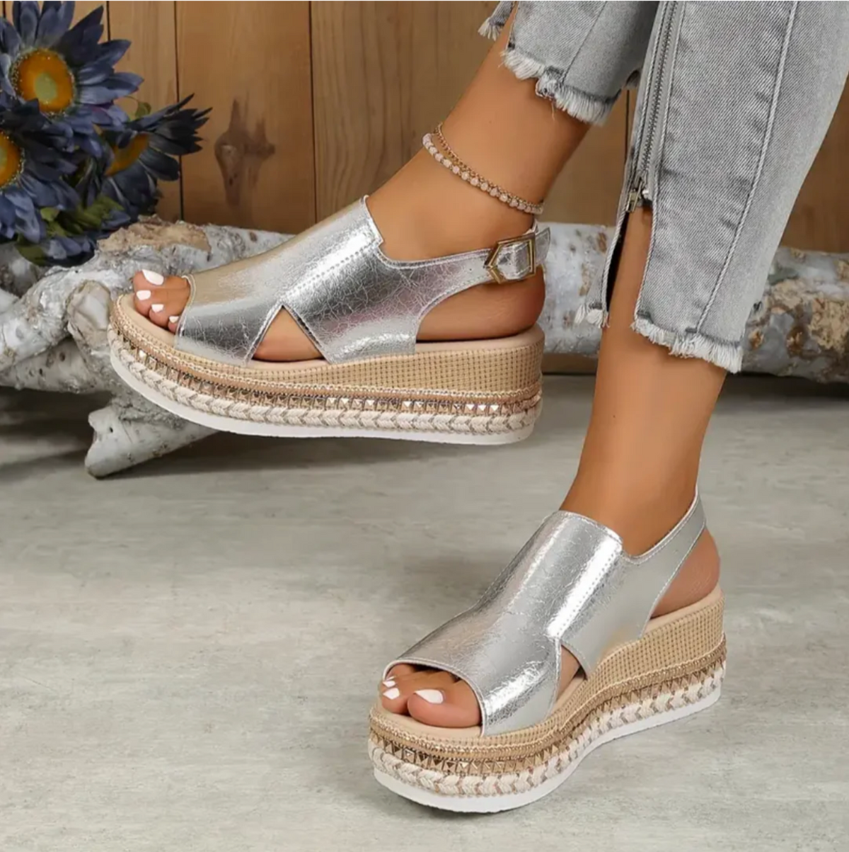 Elegant High Heel Slingback Sandals