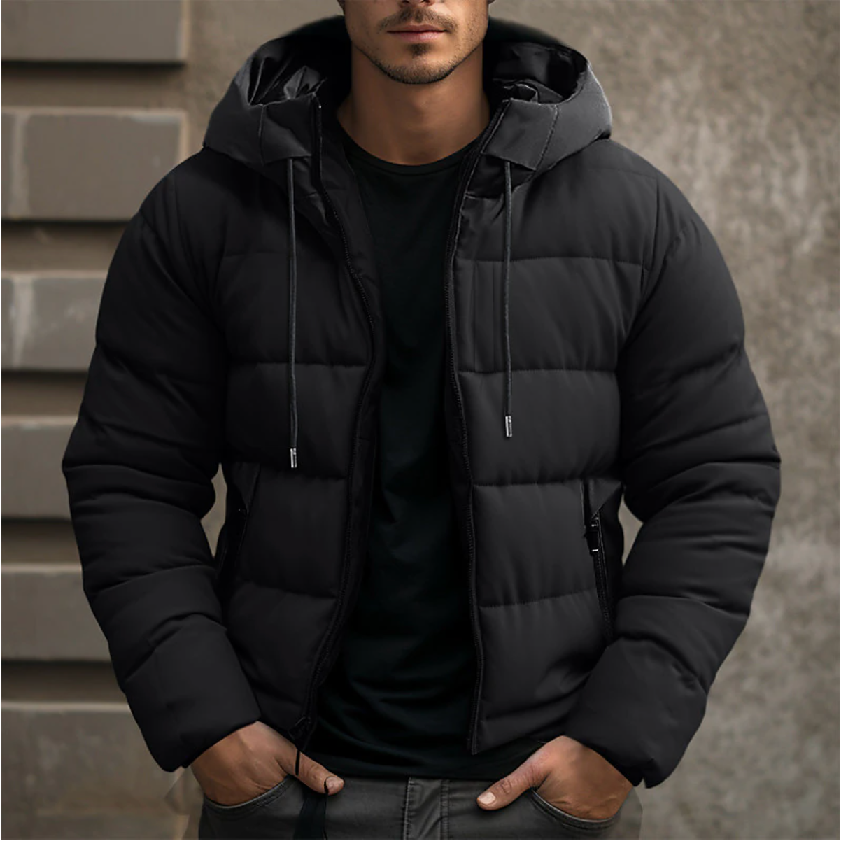 Men's Insulated Water Resistant Puffer Coat