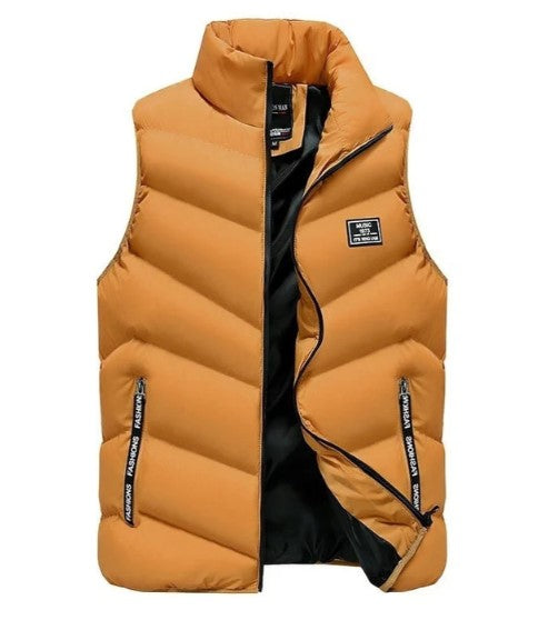 Warm Men's Quilted Puffer Vest Jacket