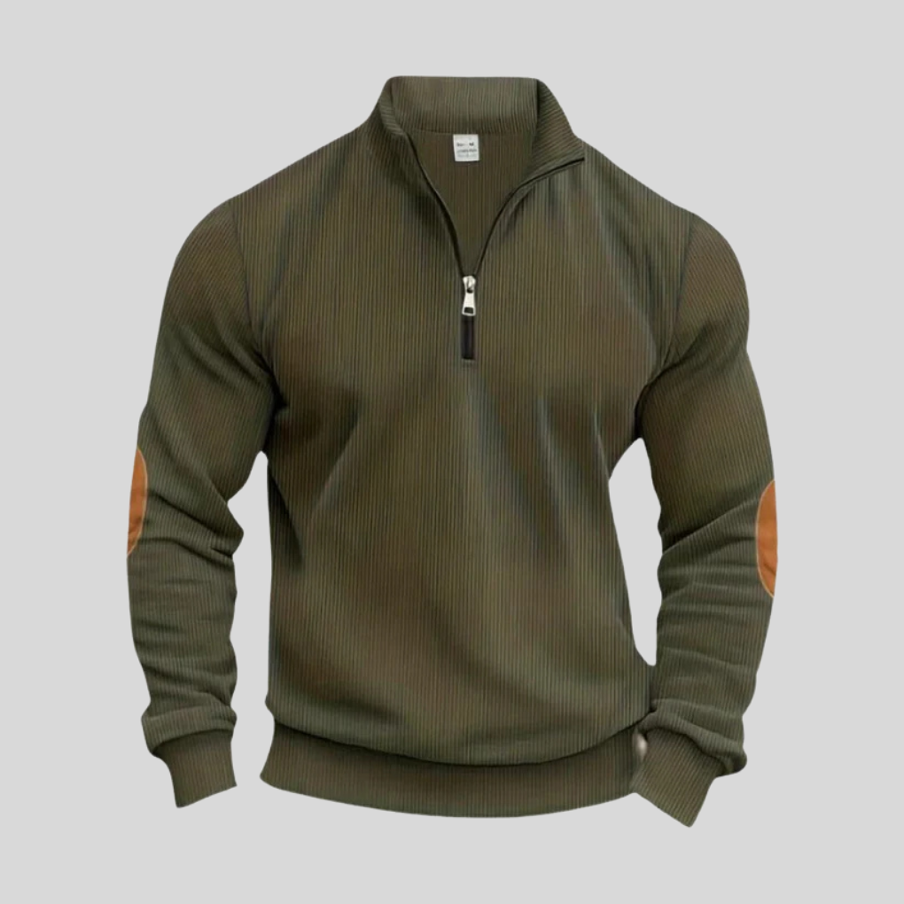 Men's Pullover Sweater Ribbed Cuffs