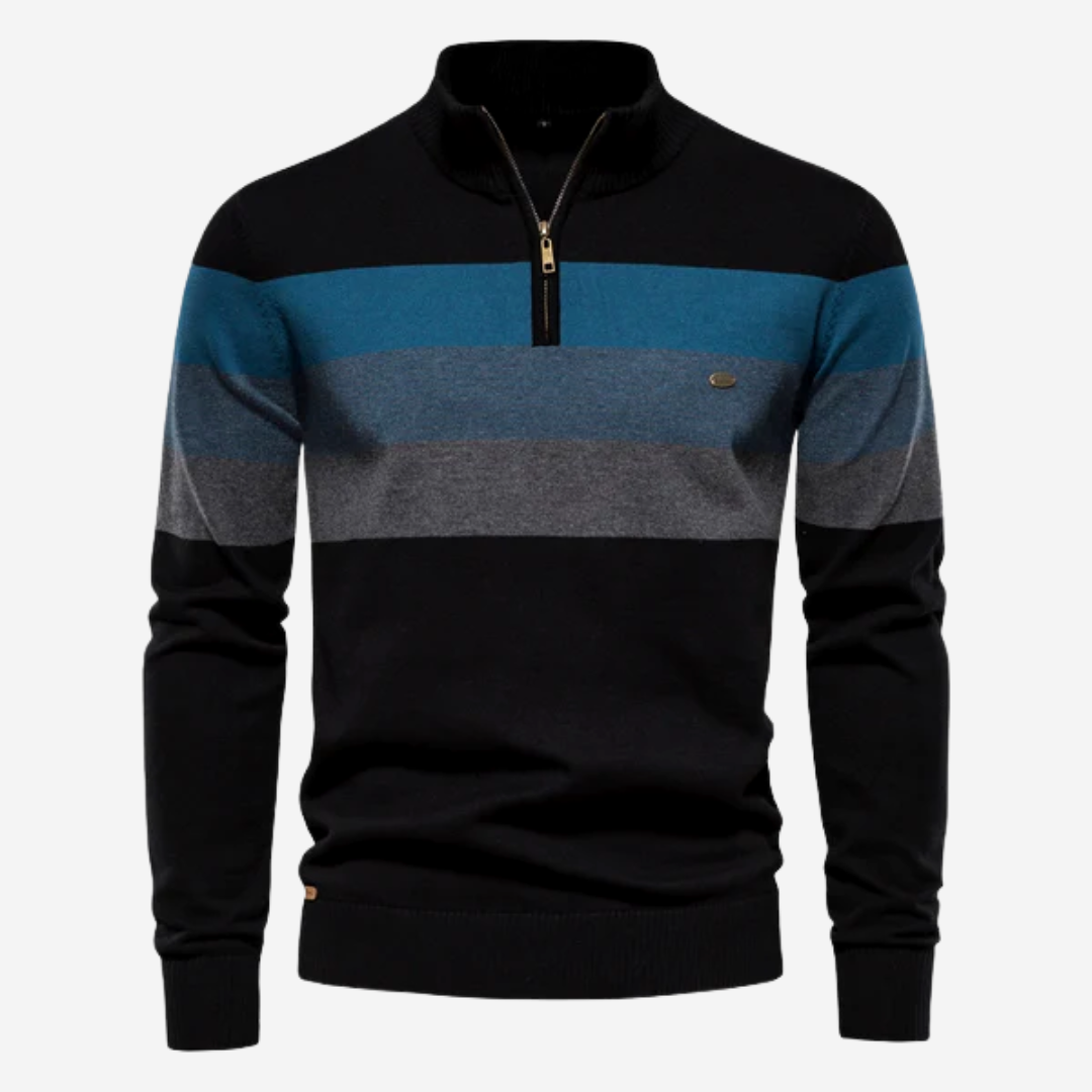 Classic Multi-Color Mens Pullover Sweater