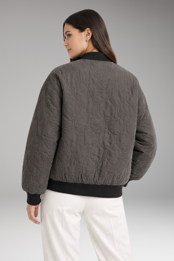 Women's Oversized Bomber Jacket Woven