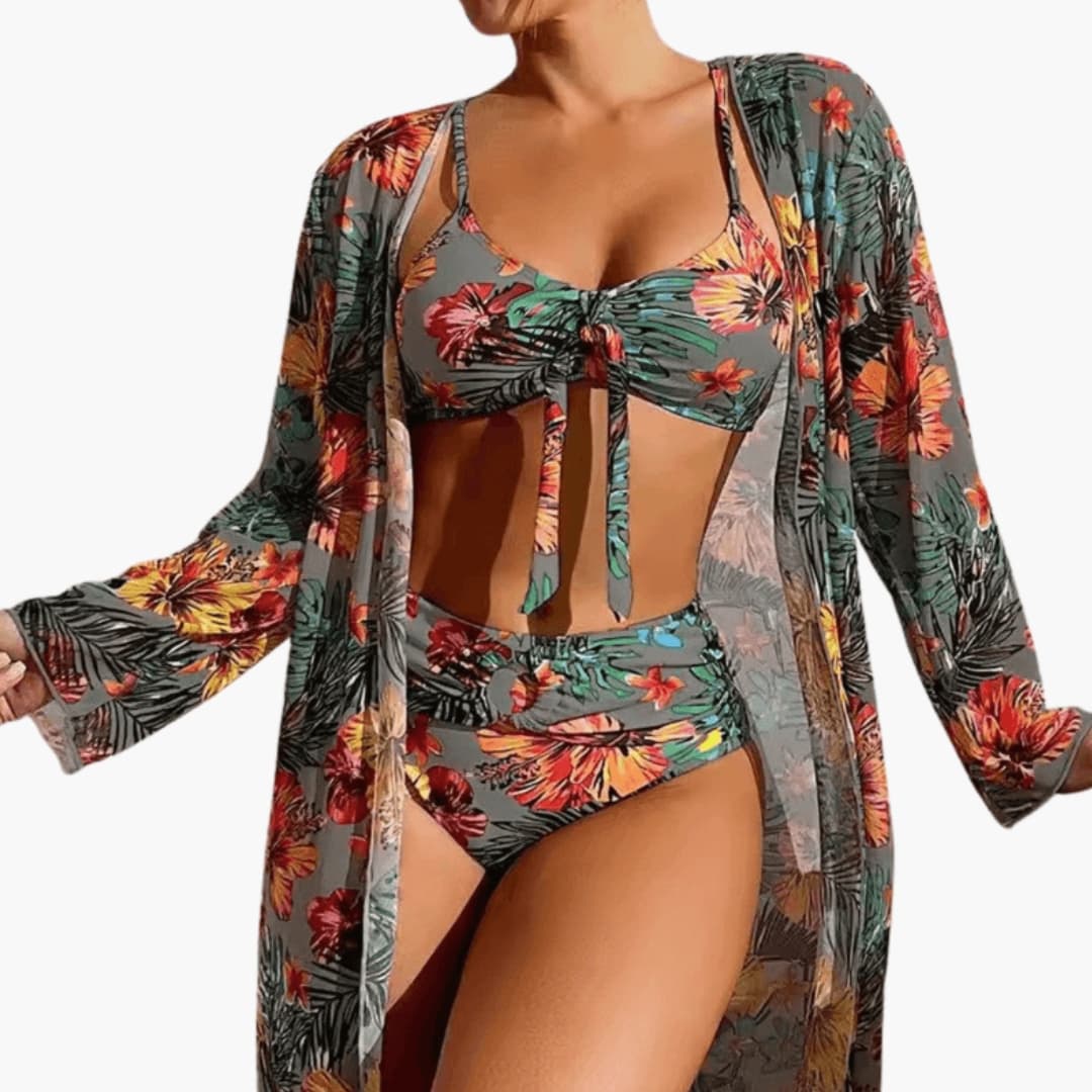 Women's Floral Bikini Set 3 Piece