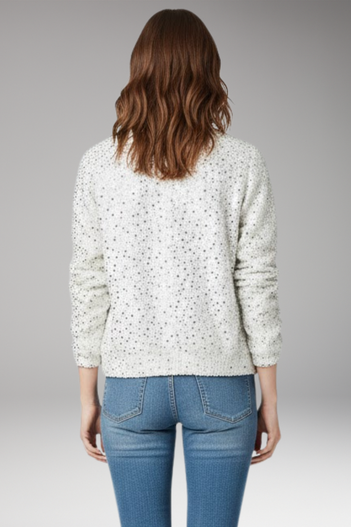 Women's Glitter Bomber Jacket Zipper Stand Collar