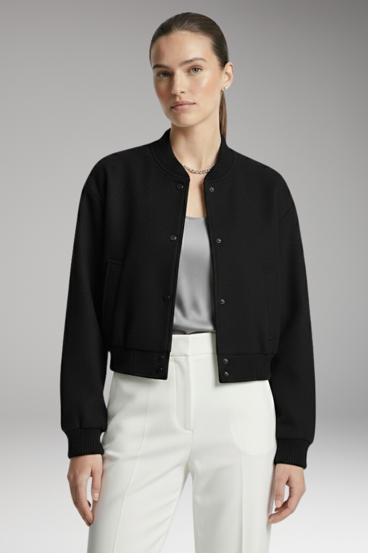 Women's Cropped Snap Jacket