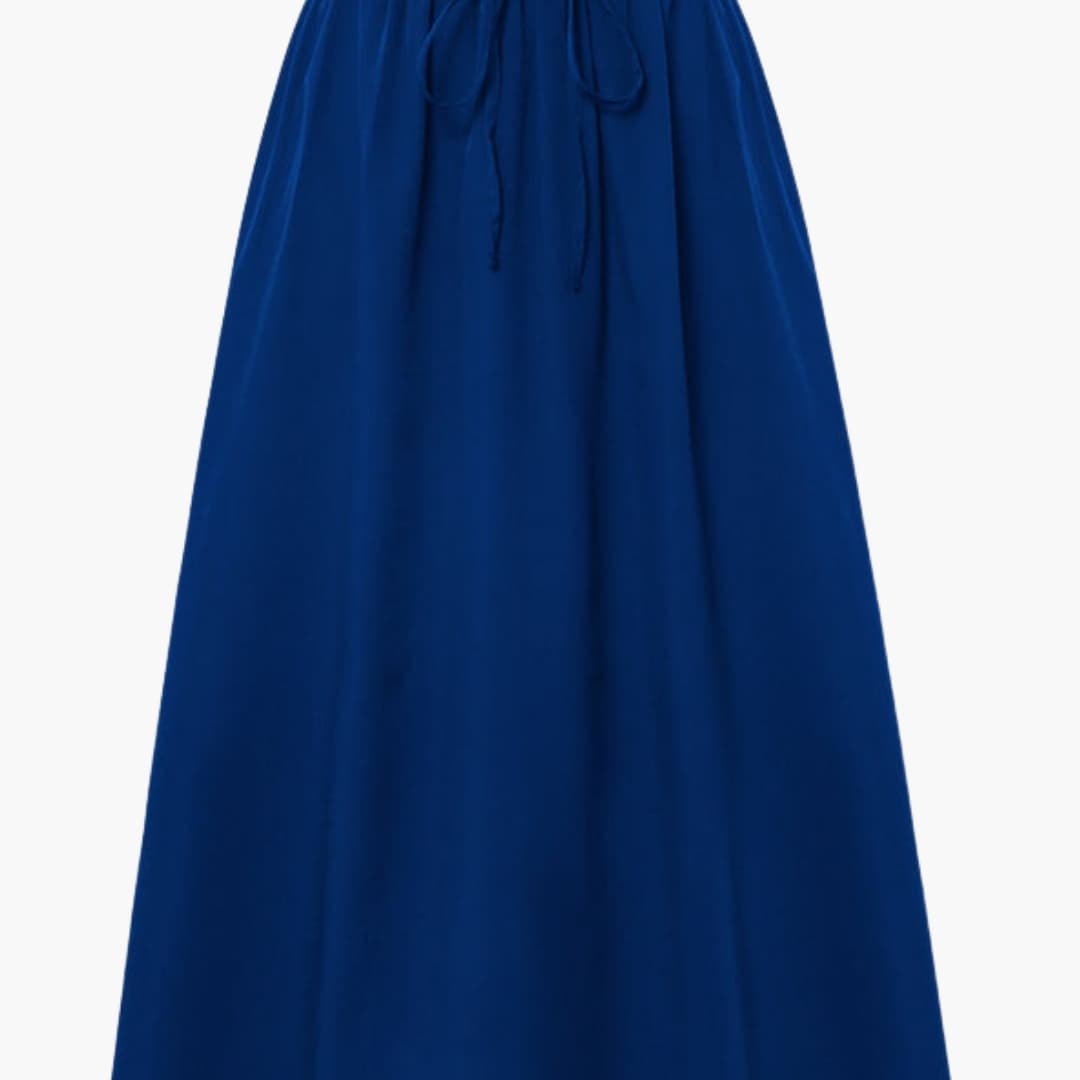 Women's Elastic Waist Midi Skirt Floral Print