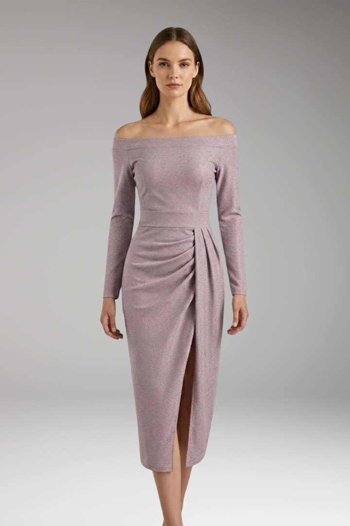 Women's Off Shoulder Long Sleeve Dress