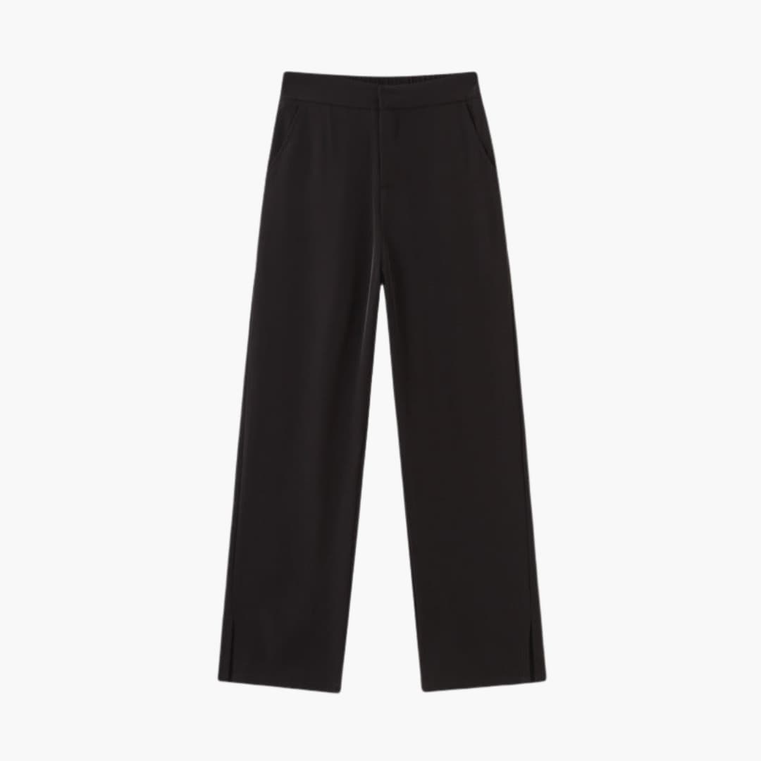 Women's Wide Leg Palazzo Pants Side Slit Design - VibreMode