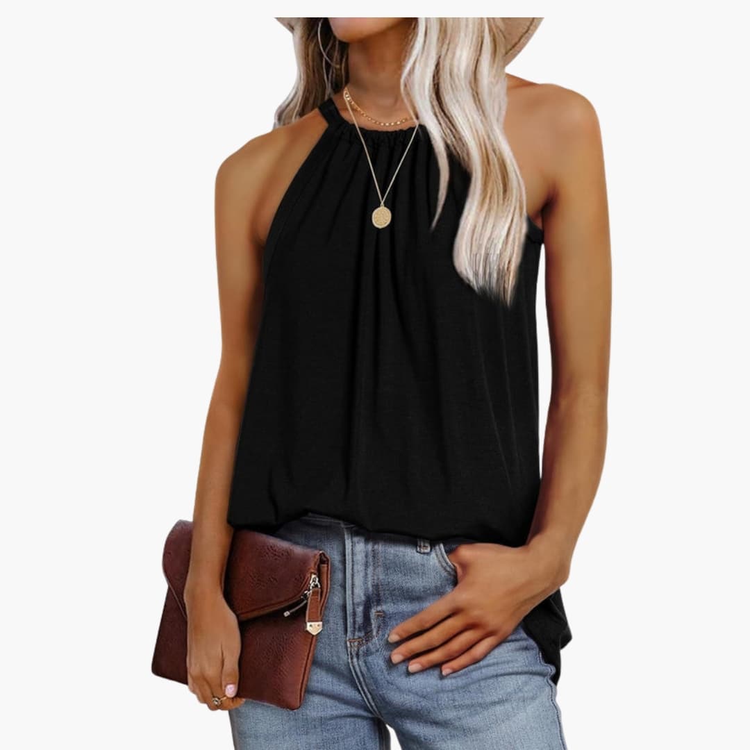 Women's Sleeveless Ruffle Loose Fit